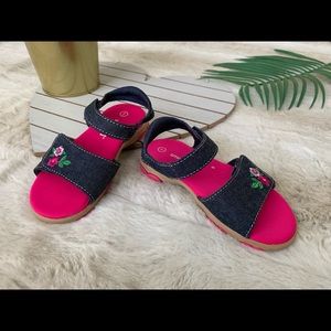 SmartFit Girl's Toddler Reese  Denim Sandal